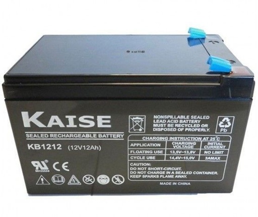 [KB12120F1TEM] Batería plomo AGM 12V 12Ah Kaise. Mod. KB12120F1