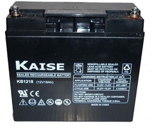 [KB12180TEM] Batería plomo AGM 12V 18Ah Kaise. Mod. KB12180M5