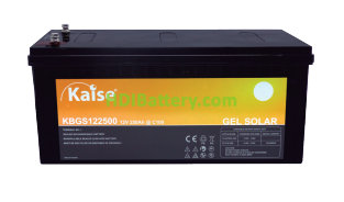 [KBGS122500TEM] Batería Monoblock Solar Kaise GEL 12V 250Ah. Mod. KBGS122500
