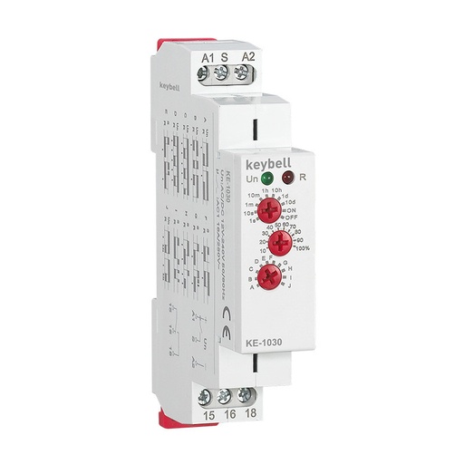 [KE1030DAY] Relé temporizador multifunción AC/DC 12-240V. Mod. KE-1030