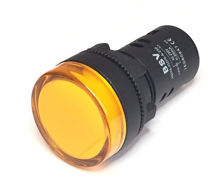[L600A12V] Piloto led ámbar L600A12V 12Vca/Vcc IP65. Mod. 1276012AB