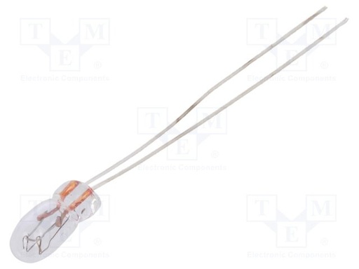 [LAMP3X712VTME] Bombilla miniatura 12VCC 50mA Ampolla T1 Ø:3mm L:7mm. Mod. LAMP-3X7-12V