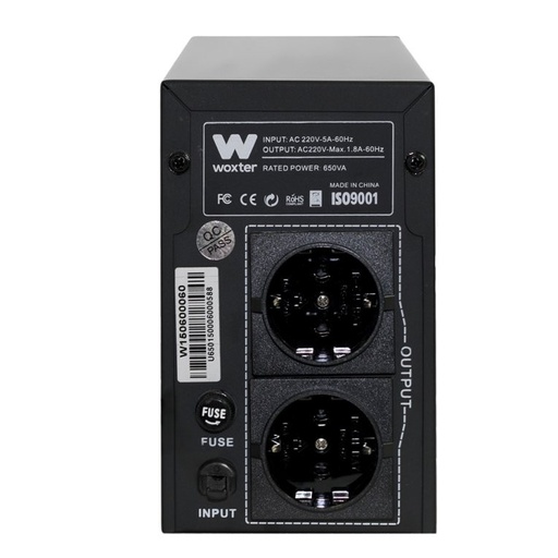 [LB12296110DMI] SAI WOXTER 650VA sistema de alimentación ininterrumpida (UPS). Mod. PE26-062