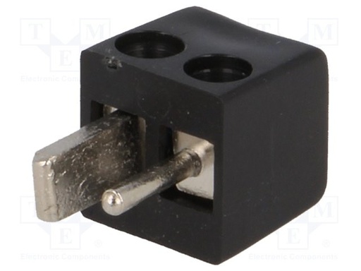 [LC004TME] Conector para altavoces macho punto y raya angulares 90°. Mod. LC-004