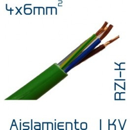 [LH4X6GEN] Manguera cable 4x6 mm2 libre halógenos RZ1-K. Mod. LH4X6