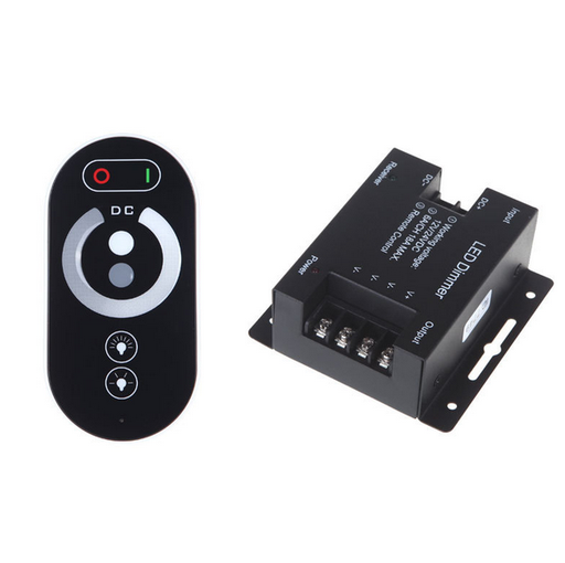 [LM2102] Controlador-Dimmer Táctil Tira LED Unicolor 12-24VDC 216/432W. Mod. LM2102. Mod. LM2102