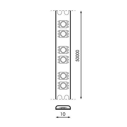 [LM2135] Tira de LED 24V DC SMD2835 Ziddna IP20 120 Led/m – 5 Metros. Mod. LM2135