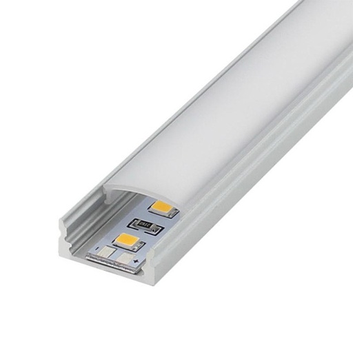 [LM3707LED] Perfil de aluminio tira led 2 metros 12V/24V. Mod. LM3056