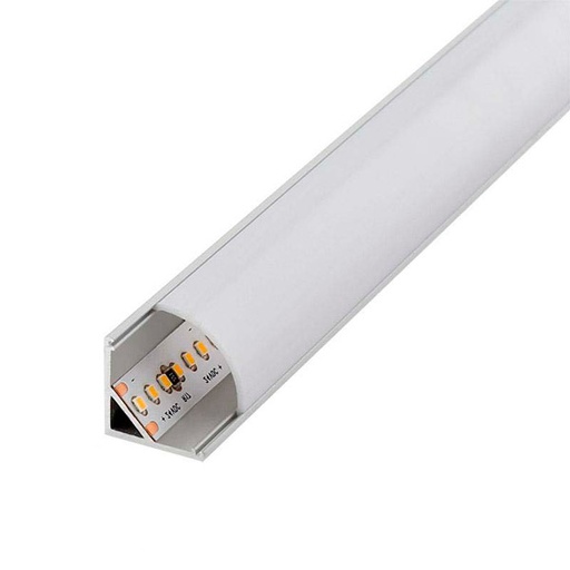 [80033LDV] Perfil de aluminio esquina tira led 2 metros 12V/24V. Mod. LM3057