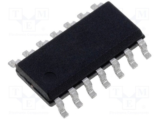 [LM324DGTME] Circuito integrado amplificador operativo 1,2MHz 3÷32V Canales: 4 SO14. Mod. LM324DG