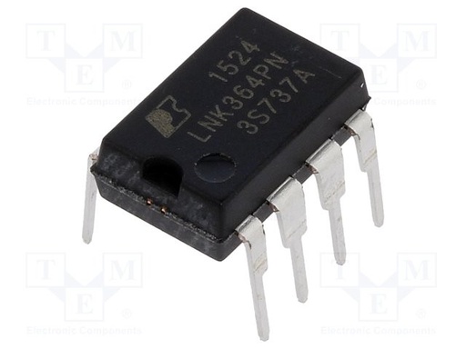 [LNK364PNTME] PMIC CA/CC switcher controlador SMPS 85÷265V DIP-8B. Mod. LNK364PN