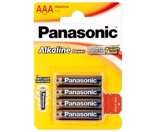 [LR03APB_4BP] Pila Alcalina Panasonic LR03, AAA