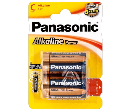 [LR14APB_2BP] Pila Alcalina Panasonic LR14, Baby C