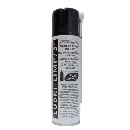 [LUBRI3TAS] AEROSOL LUBRI-LIMP 3 - Multiuso lubricante-antioxidante de aceites minerales. 335 CC