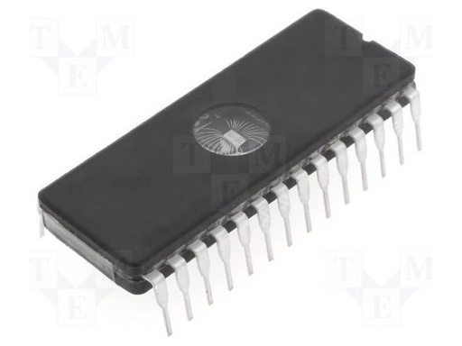 [M27C256B12F1TME] Memoria EEPROM borrable UV 256kbit, 32K x 8 bits, 120ns, CFDIP W 28 pines. Mod. M27C256B-12F1