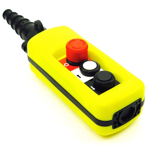 [ASAACA2713] Botonera 2 pulsadores + paro emergencia IP65. Mod. ASAACA2713