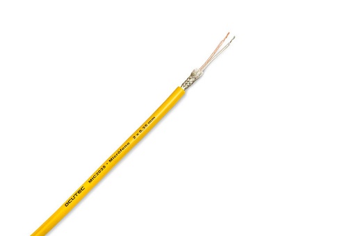 [MIC2035ADCU] Cable de micrófono 2 x 0,35 mm2 amarillo metro. Mod. MIC2035A