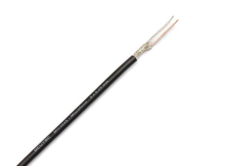 [MIC2035DCU] Cable de micrófono 2 x 0,35 mm2 negro metro. Mod. 4531ELG