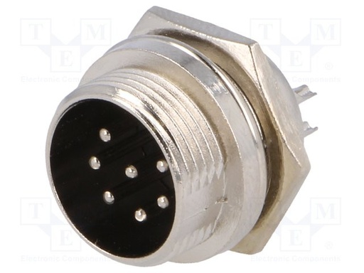 [MIC337TME] Conector de micrófono macho chasis 7PIN. Mod. 15047