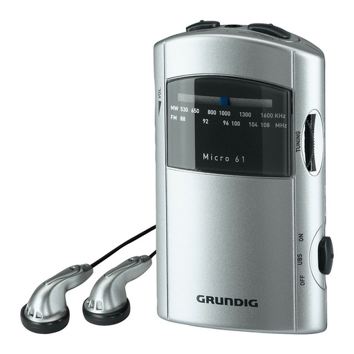 [MICRO61SILVERDSC] Mini Radio Grundig MICRO61SILVER