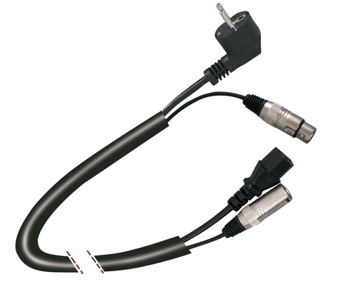 [MK110EQU] Cable de señal + corriente de 10 metros de longitud.