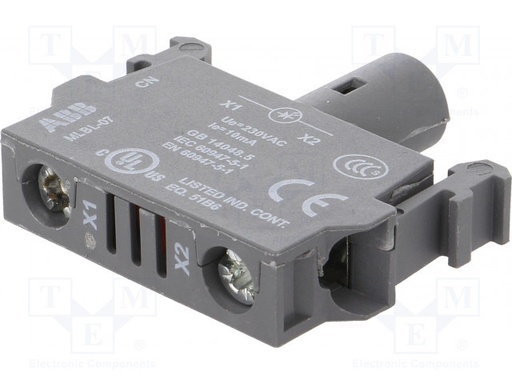 [MLBL07WTME] Elemento iluminador 22m LED contacto ABB. Mod. MLBL-07W