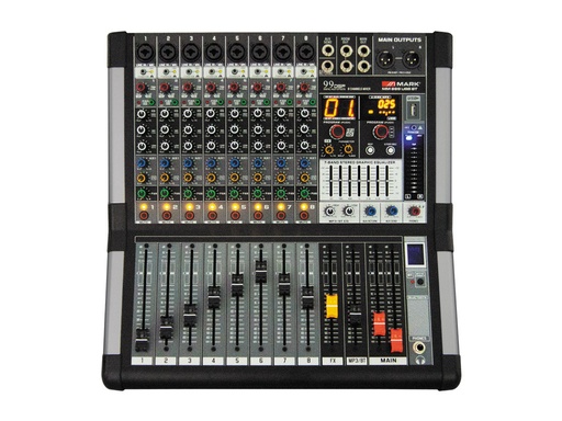 [MM899USBBTEQU] Mezclador de 8 canales mic/line. Grabador/reproductor USB. Bluetooth. DSP 99 efectos. Mod. MM899USBBT