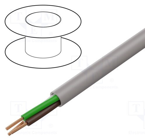[ZZDB24150012] Manguera negra 3x0.5mm2 VV-F 300/500V. Mod. MN3X0.5