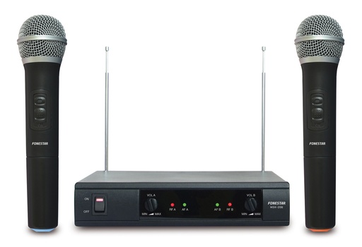 [MSH206FON] Doble micrófono inalámbrico de mano VHF. Mod. MSH-206