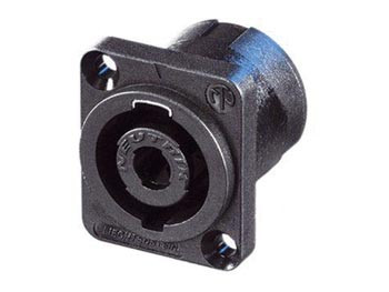 [NL4MPXXVEL] Conector speakon hembra chasis Neutrik 4 polos. Mod. NL4MPXX