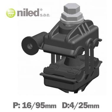 [P25NILED] Conector aéreo perforación cable trenzado NILED 16/95-4/25. Mod.  P-25 1416.025
