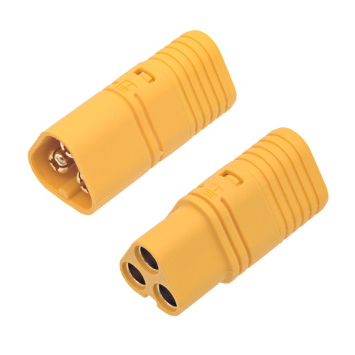 [P37] Pack Conectores MT60 macho/hembra [30A/60A], 3 pines para motores trifásicos o tierra. Mod. AM-MT60-P