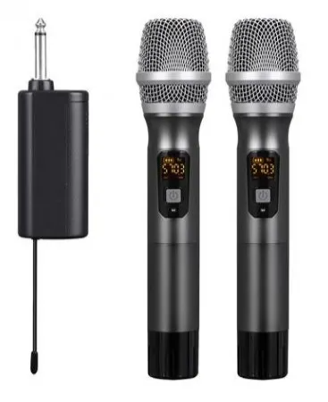 [PDWMU214CAL] 2 Micrófonos de Mano inalámbricos UHF Unidireccional Pyle. Mod. PDWMU214