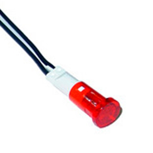 [PI108R12VVDR] Piloto neon rojo 12V. Mod. PI-108R-12V