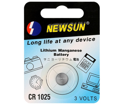 [PLI250] Pila de litio botón CR1025 PLI250