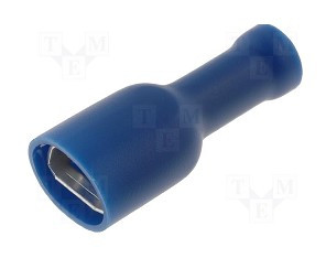 [PVCC250632VDR] TERMINAL FASTON AISLADO HEMBRA 6.3 AZUL. Mod. PVCC-25063-2