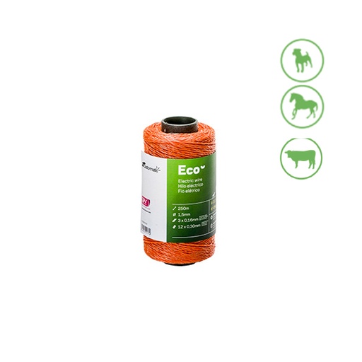 [16719ELK] Cuerda conductora pastor eléctrico Cord 1.5mm 250m. Mod. 16719