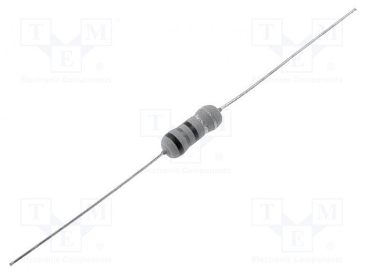 [R1W0.1] Resistencia metal THT 0.1Ω 1W ±5%. Mod. R1W0.1