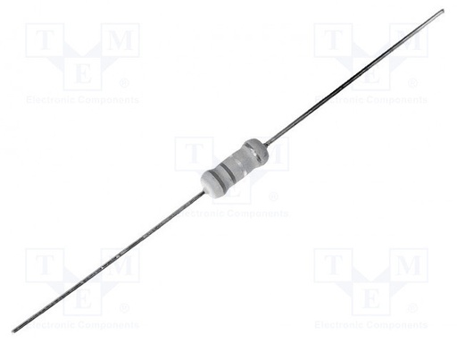 [R2W1R] Resistencia 1Ω 2W ±5% Ø5x12mm. Mod. R2W1