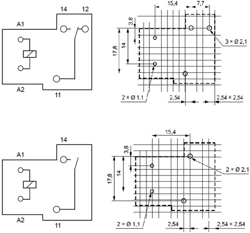 [R30N1021851005] Relé electromagnético SPST-NO 5VCC 30A. Mod. R30N-1021-85-1005