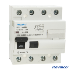 [REVDIF440300CEY] Interruptor diferencial 4P 40A 300 mA. Mod. RV31 AC440300