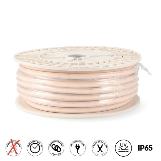 [LM2661] Tira de Led 220V Cob Point 10W/m Ip65 6000K - metro. Mod. LM2661