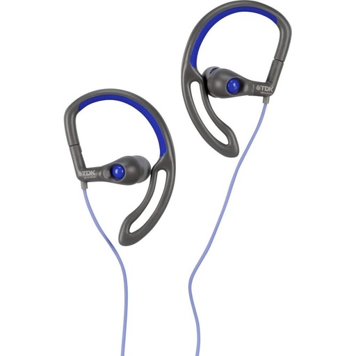 [SB30] Auriculares deportivos de clip TDK celeste. Mod. SB30
