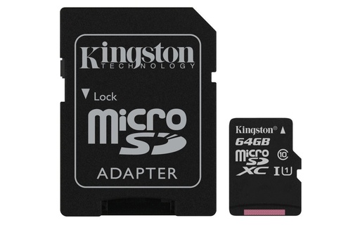 [SDCS264GBNAT] Tarjeta microSD 64GB Kingston. Mod. SDCS/64GB