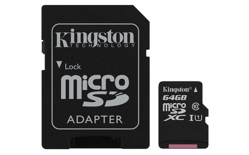 [SDCS264GBNAT] Tarjeta microSD 64GB Kingston. Mod. SDCS364GB