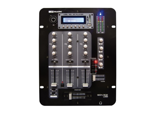 [SION302USBEQU] Mezclador DJ con reproductor 3 canales Mark. Mod. SION 302 USB