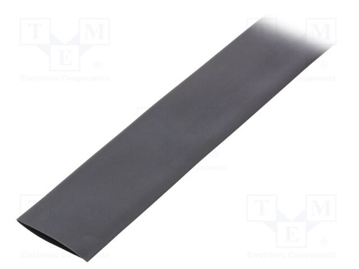 [CBHFT153X1MBK] Tubo termorretractil 15 mm Negro 1 metro 3:1. Mod. XBPT15-3X1BK