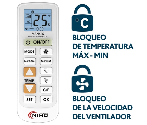 [MAN426] Mando Universal de aire acondicionado. Mod. MAN426