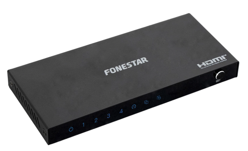 [FO22S4ED] Distribuidor amplificador HDMI 1 x 4 UHD 4K@60Hz Fonestar. Mod. FO-22S4ED