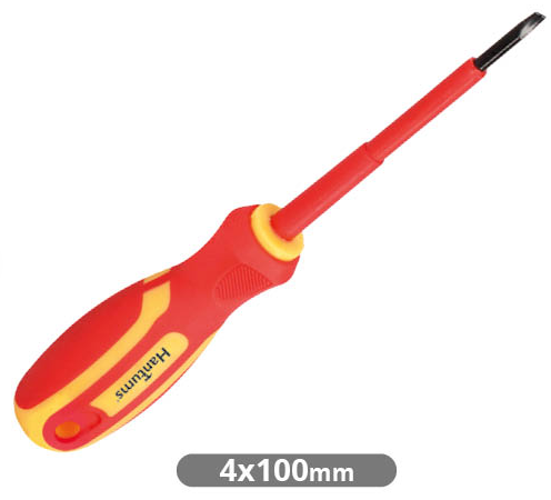 [502035005] Destornillador aislante plano 4x100mm. Mod. 502035005